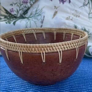 Rattan Edged Bowl
